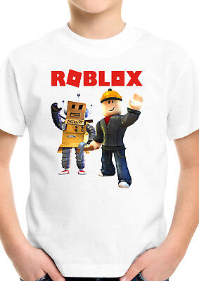 Roblox Builders Gamer Kids Gamer Cartoon Holiday Boys Girls Birthday T shirt 768