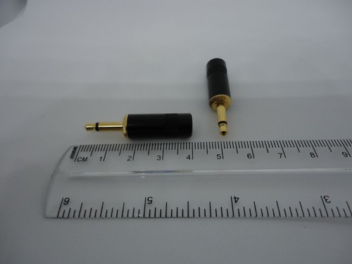 Paquete de 2 piezas mono 3,5 mm hágalo usted mismo punta de cable enchapado en oro adaptador de terminal punta A+ - Imagen 11 de 12