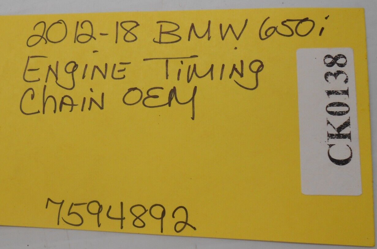 2012-18 BMW 65OI Engine Timing Chain OEM 7594892 / 11317605194 