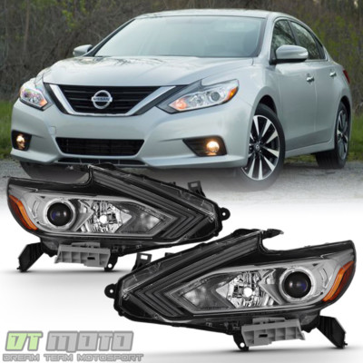 For 2016 2017 2018 Altima Headlights Halogen w/out LED DRL Headlamps Left+Right