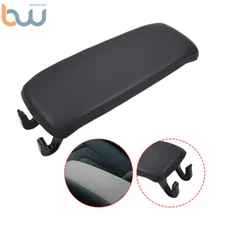 New Black Leather Armrest Center Console Lid Cover Fit For Audi A4 2004-2008
