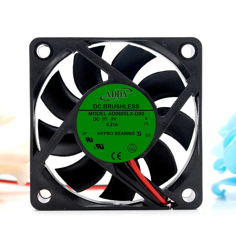 ADDA AD0605LX-D90 60*60*15mm 5 V 0.21A Server Square Cooling Fan - Image 4 of 4