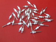 PTFE INSULATED TERMINAL TURRET TEFLON WHITE PIN CONNECTOR ( QTY 20 ) NEW