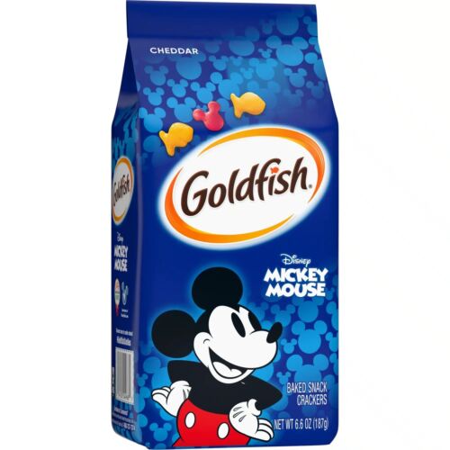 Goldfish Disney Mickey Mouse Cheddar Crackers Snack Crackers 187g MHD 07/07/2024 - Bild 1 von 1