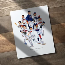 2021 Atlanta Braves World Series Champions 8x10 Print Collage Baseball Poster