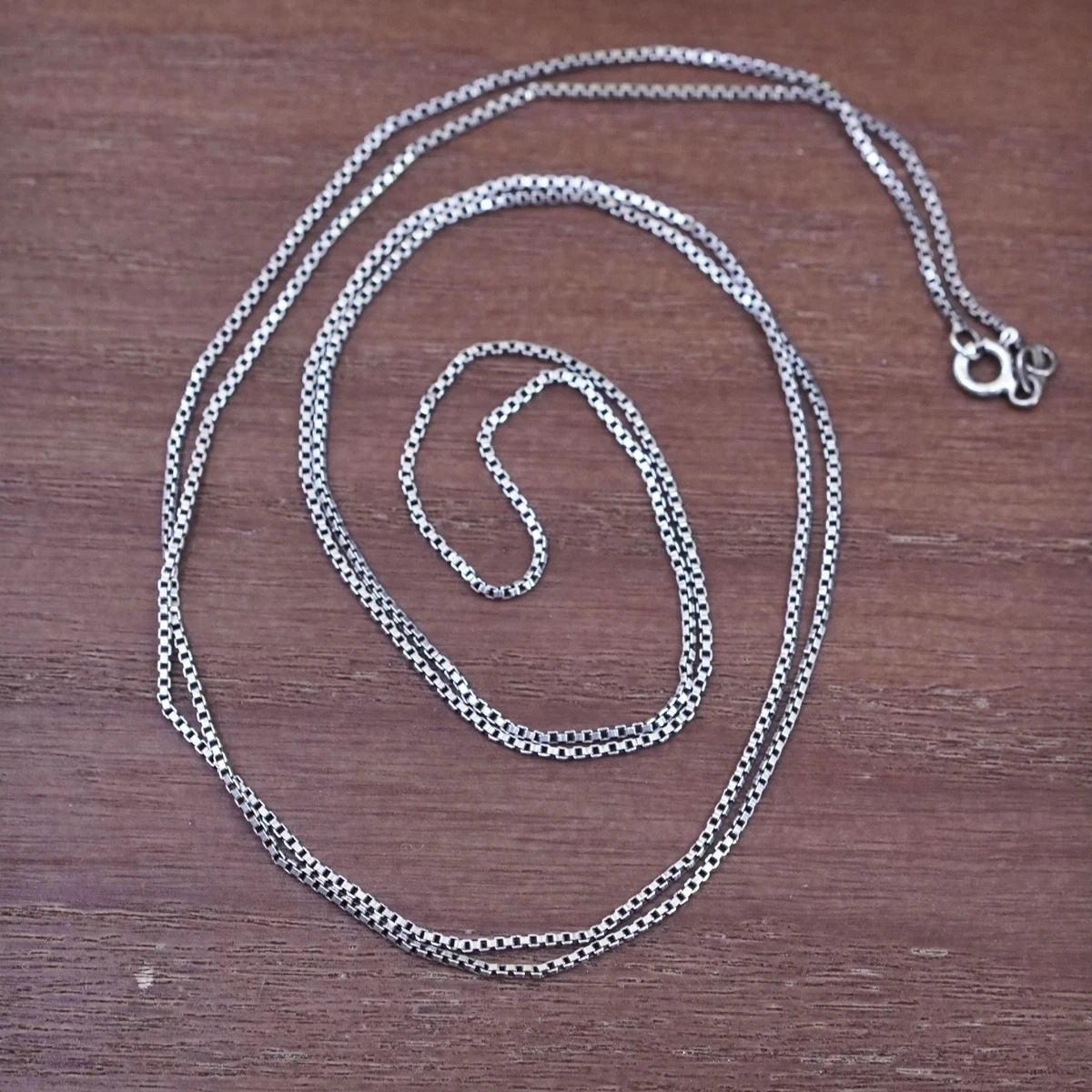 1mm 2024 silver chain