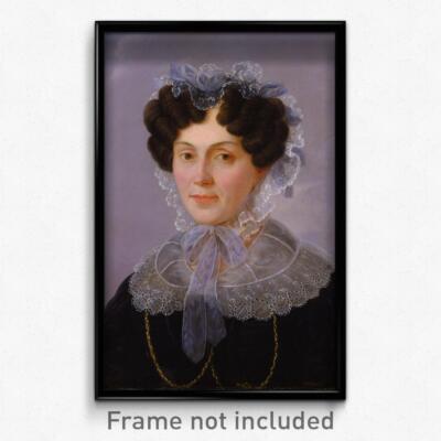Gotthelf Leberecht Glaeser - Portrait of Adelheid Reiss Reiss Print 11x17 Art