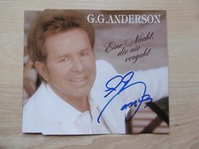 G.G. Anderson Autogramm signed CD-Cover "Eine Nacht , die nie vergeht"
