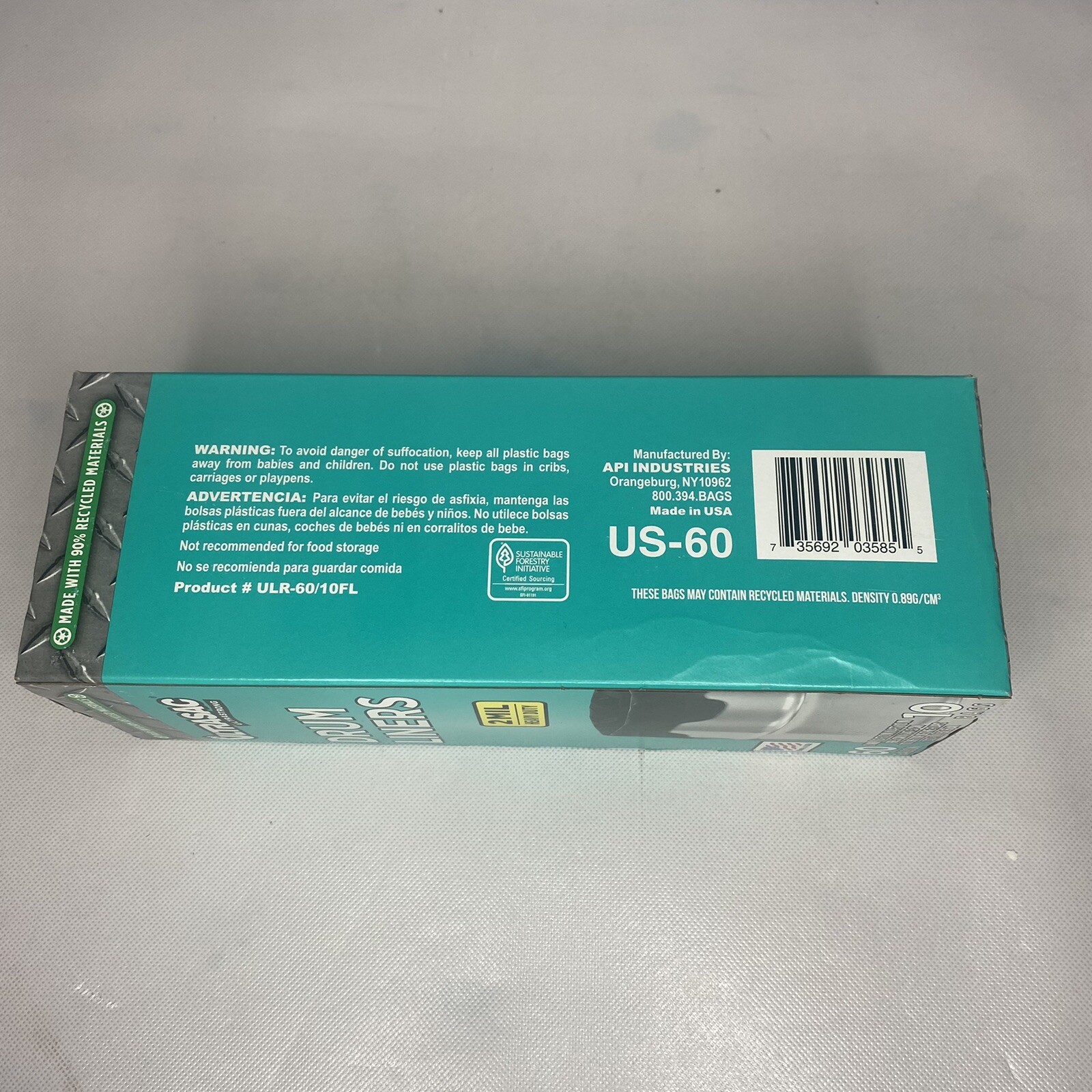 Ultrasac Ultrastrong Drum Liners 2 MIL Heavy Duty 60 Gallon 10 Bags