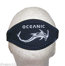 OCEANIC Comfort Padded w/ Silicone Mask Strap Scuba Diving Free Dive Clear