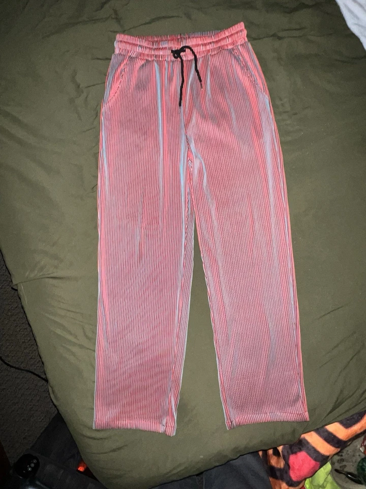 Men’s Orange and Blue Corduroy Sweatpants  - Image 2 of 4