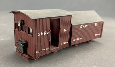 On3 Sumpter Valley Railway Speeder With Trailer, Powered  O3270