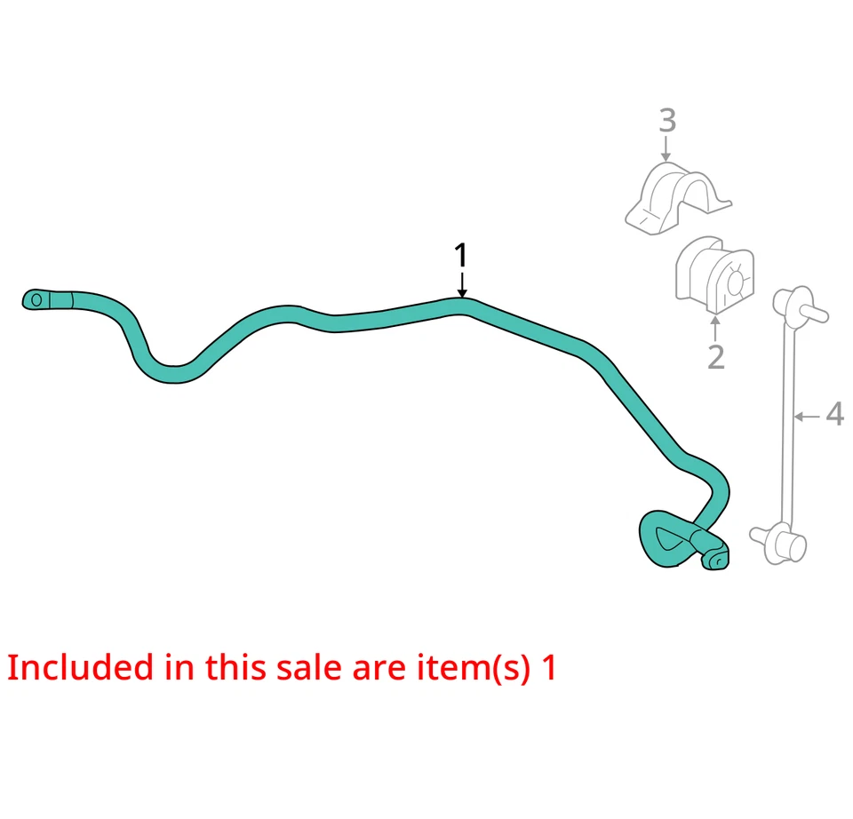 2011 Honda Pilot FWD Front Stabilizer Bar OEM 123K Miles - LKQ418058831 - Изображение 4 из 4