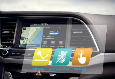 Universal Trimmable Screen Protector for All Scion Navigation (3-Pack), Anti-Gla