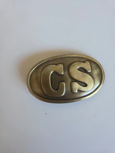 CIVIL WAR USA WAIST BELT PLATE - CSA Confederate CS Metal Replica Belt Buckle