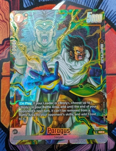 Paragus FB08-084	Alternate Art Saiyan's Pride Dragon Ball English Card Fusion Wo