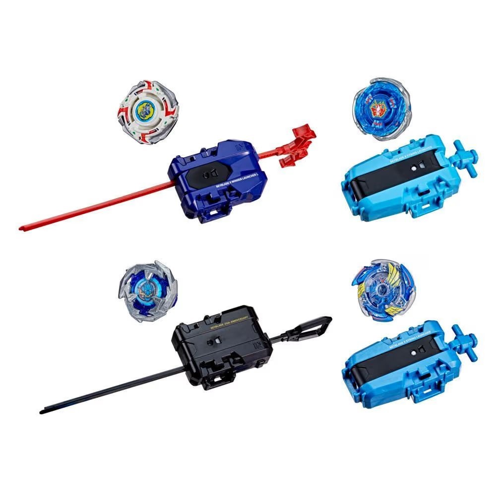 2025 Beyblade X 25th Anniversary Set with 4 Tops & 4 Launchers