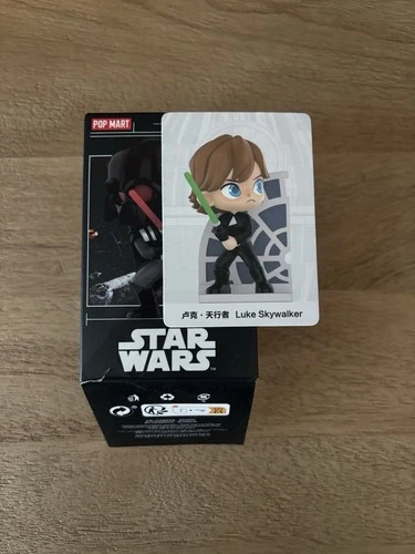 POP MART Star Wars Luke Skywalker Collectible Figure Disney with Box and Card