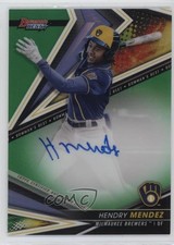 2022 Bowman's Best of Green Refractor 22/99 Hendry Mendez #B22-HM Auto 05ja