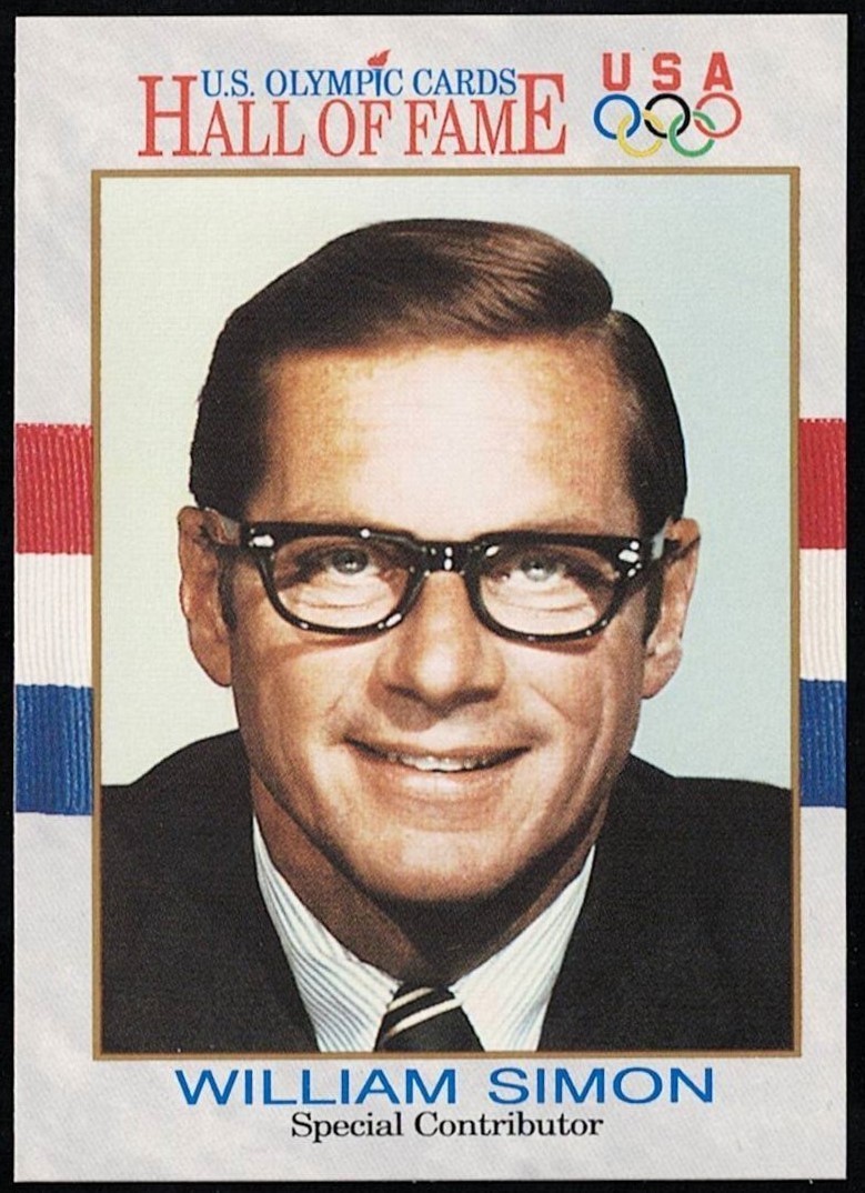 WILLIAM SIMON -1991 IMPEL U.S. "Hall of Fame" Olympic Card #80
