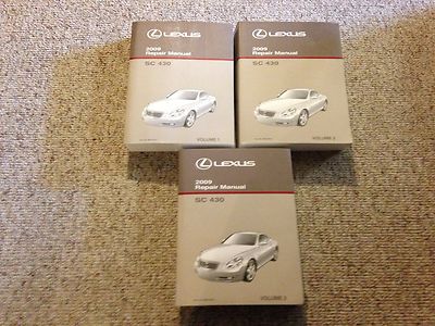 2009 Lexus SC430 SC 430 Workshop Shop Service Repair Manual Set