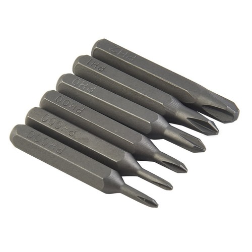 Cross Screwdriver Bits PH0000 PH000 PH00 PH0 PH1 PH2 4mm Hex Shank (5 Pack) - Picture 4 of 39