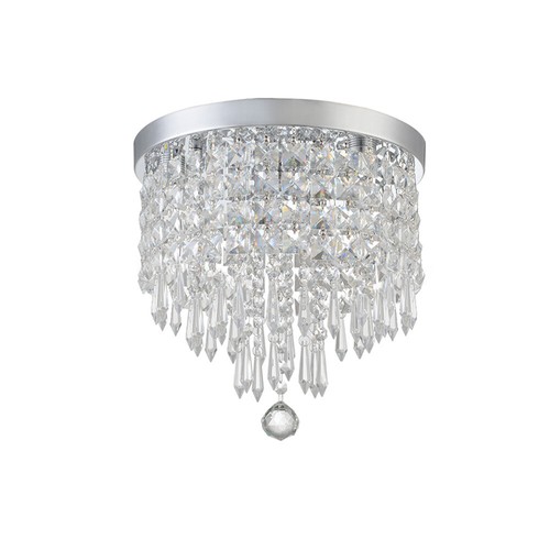 Crystal Chandelier Luxury Pendant Light Flush Mount Ceiling Light Living Room - Picture 9 of 9