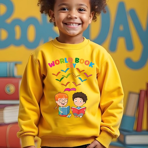 Boy Girl Reading is Magic World Book Day Sweatshirt Jumper Costume Outfits#WBD - Picture 8 of 25