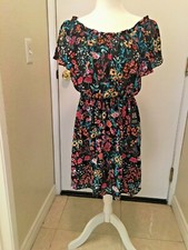 Express Womens Dress Ruffle Floral Size M,  NWT!