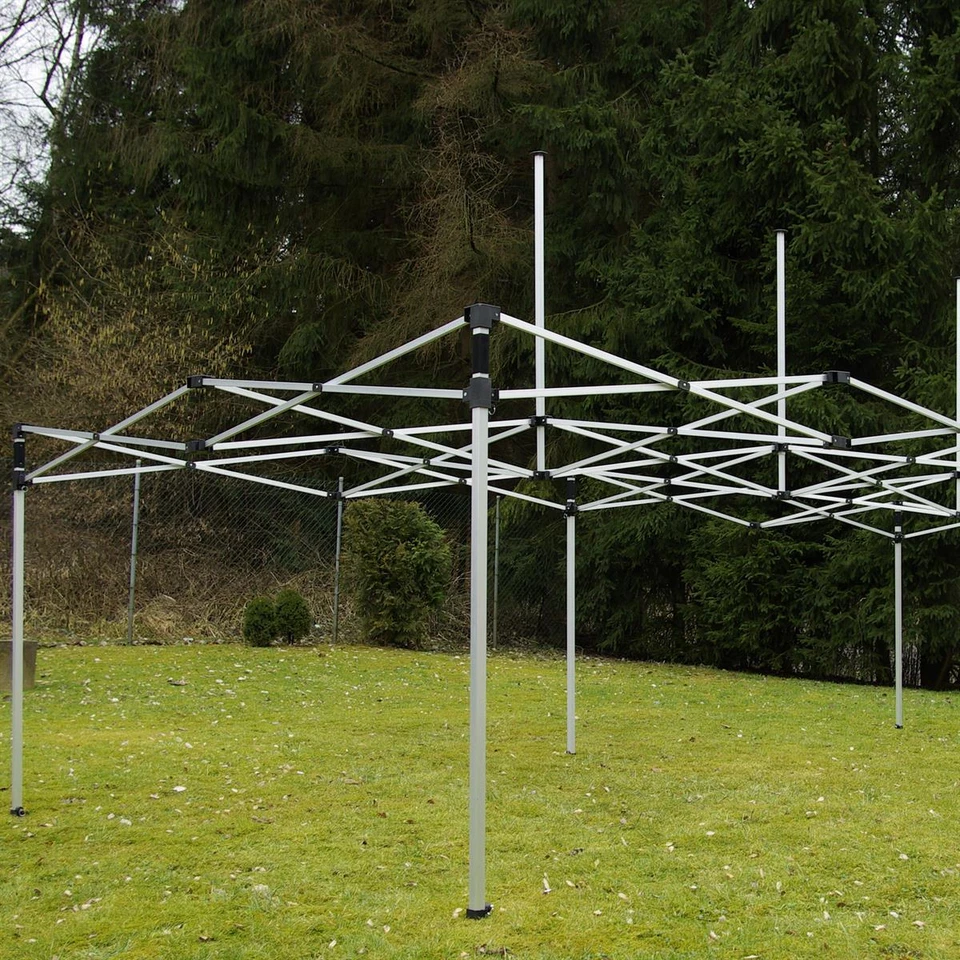 PROFI Faltpavillon Partyzelt 3x6 m blau mit Seitenteilen wasserdicht Festzelt - Bild 2 von 4