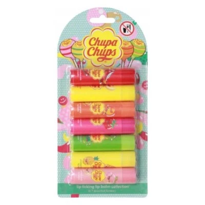 Chupa Chups Lip Balm Set - 7 PACK Gift Set