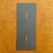 Hot Hobby RoadScapes HO Scale 2-Lane Straight Road, Broken Yellow (240×100mm)