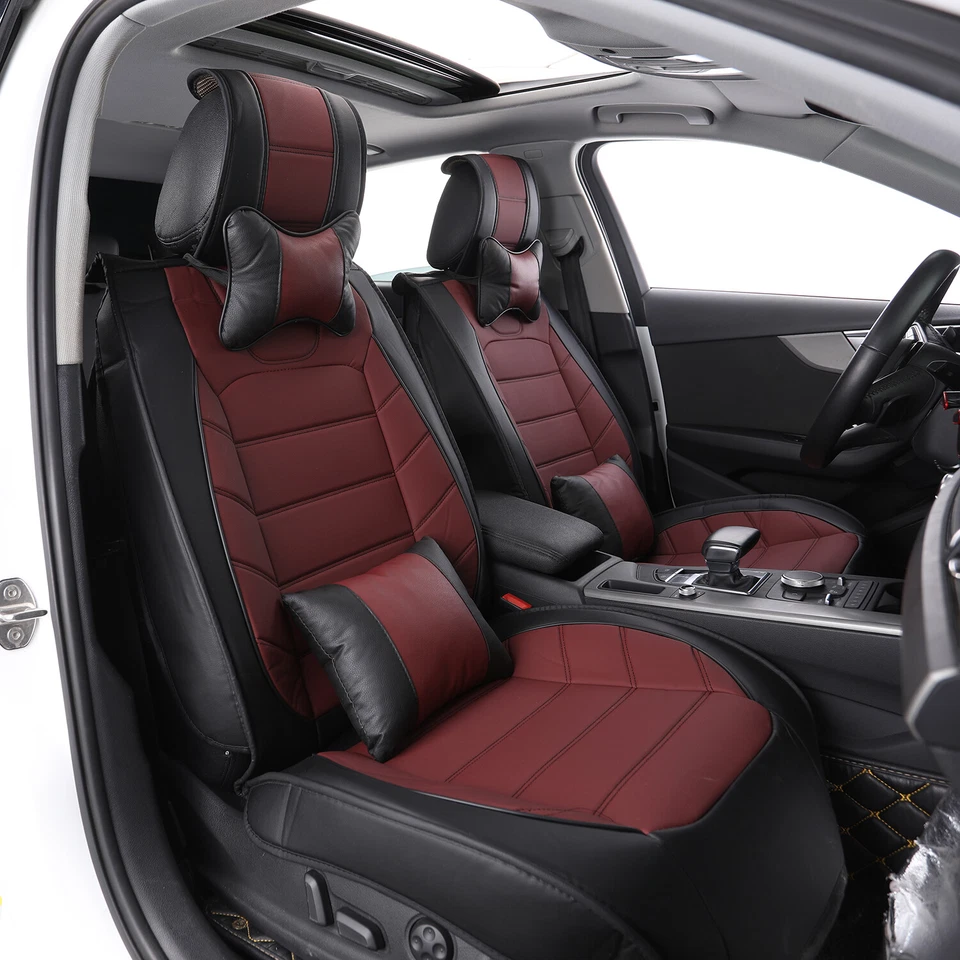 Full Set Cover 5 Seats Car Seat Covers PU Leather Seat Cushion For Jaguar S-Type Foto 2 de 4