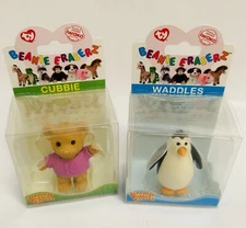 Ty Beanie Eraserz Waddles Cubbie Japanese Puzzle Eraser Iwako 2010 Pinguin Bear