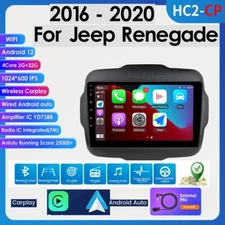 For Jeep Renegade 2016-2020 9"Apple Carplay Car Stereo Radio Android 12 GPS WIFI