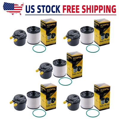 (5X)FD-4615 Fuel Filter Fit for 6.7L Powerstroke Fuel Water Separator 4 Micron