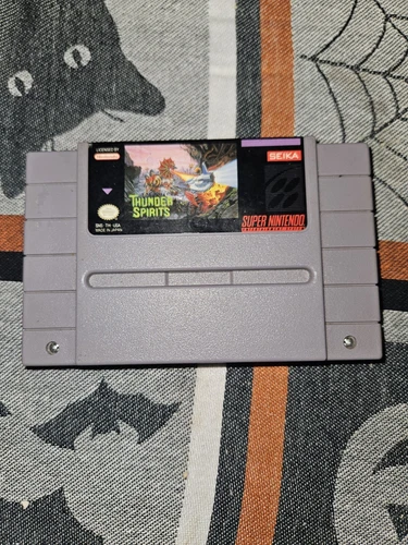 Thunder Spirits - Super Nintendo SNES 1992 Shooter - TESTED - Authentic