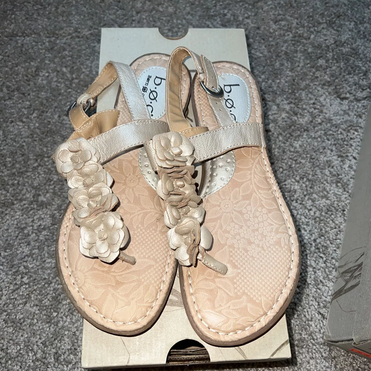 Born sales metallic sandals