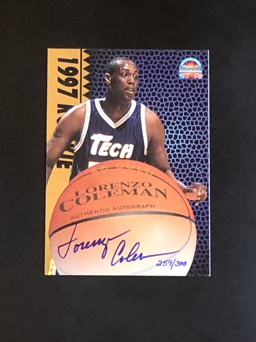 1997-98 Score Board Gold Autographed Basketball Rookie Lorenzo