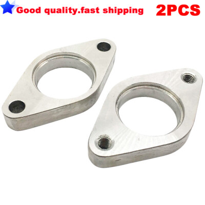 Stainless Steel Wastegate Dump Pipe 2 Bolt Flange With Thread 38mm Turbocharger