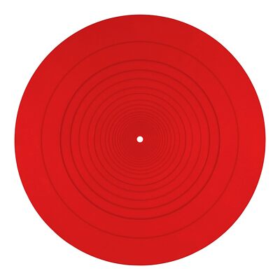 Turntable Platter Mat 12 Inch Diameter Silicone Turntable Mat Anti-Static Ant...