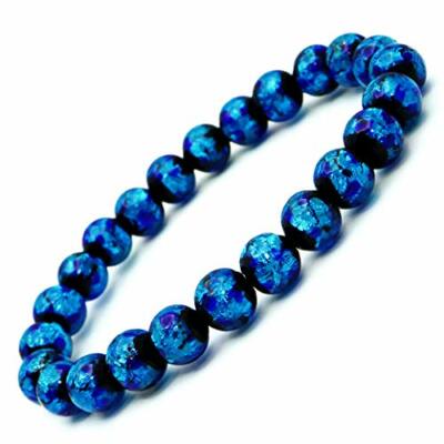 Japan Okinawa Shining Firefly Glas Armband 8mm (Innendurchmesser 17,5cm) 1242