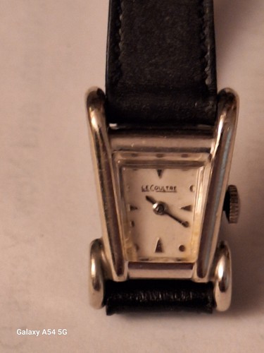 Vintage Lecoultre Aristocrat Grasshopper Watch Ladies White 10k GF Back Working - Picture 10 of 15