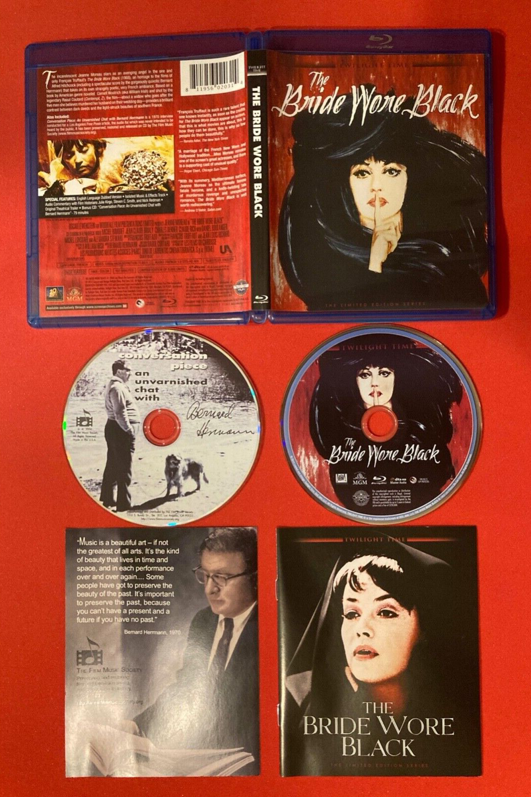 BRIDE WORE BLACK Blu-Ray/CD TWILIGHT TIME François Truffaut Jeanne ...