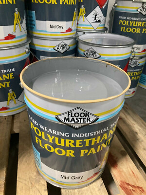 PU450 HIGH IMPACT MITTELGRAU BODENFARBE GARAGE WERK LAGER 20 LITER