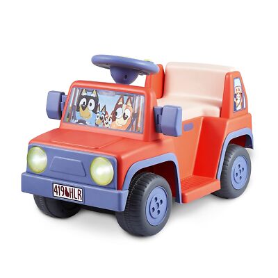 Bluey 6V Ride On Car for Toddlers - Interactive Electric Car for Kids with So...