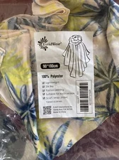 EvridWear floral scarf, wrap, shaw, head scarf, Beach Wrap, Beach Cover-up - NEW