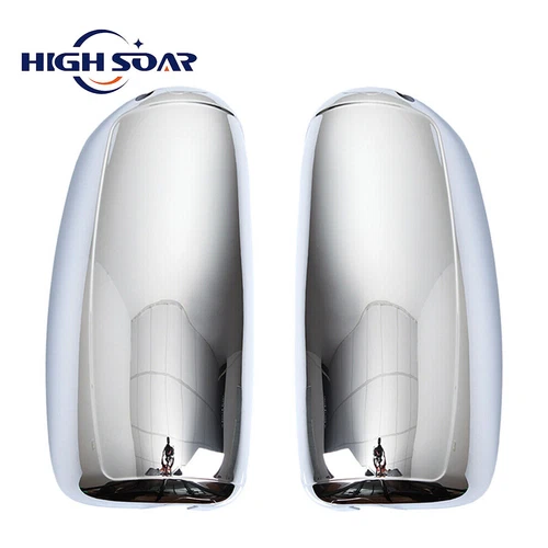 Chrome Door Mirror Cover Pair for International 9200 9400i 9900i 1997-2010 LH+RH