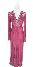 Forever 21 Long Burgundy Lace Dress Used Once - Size Medium