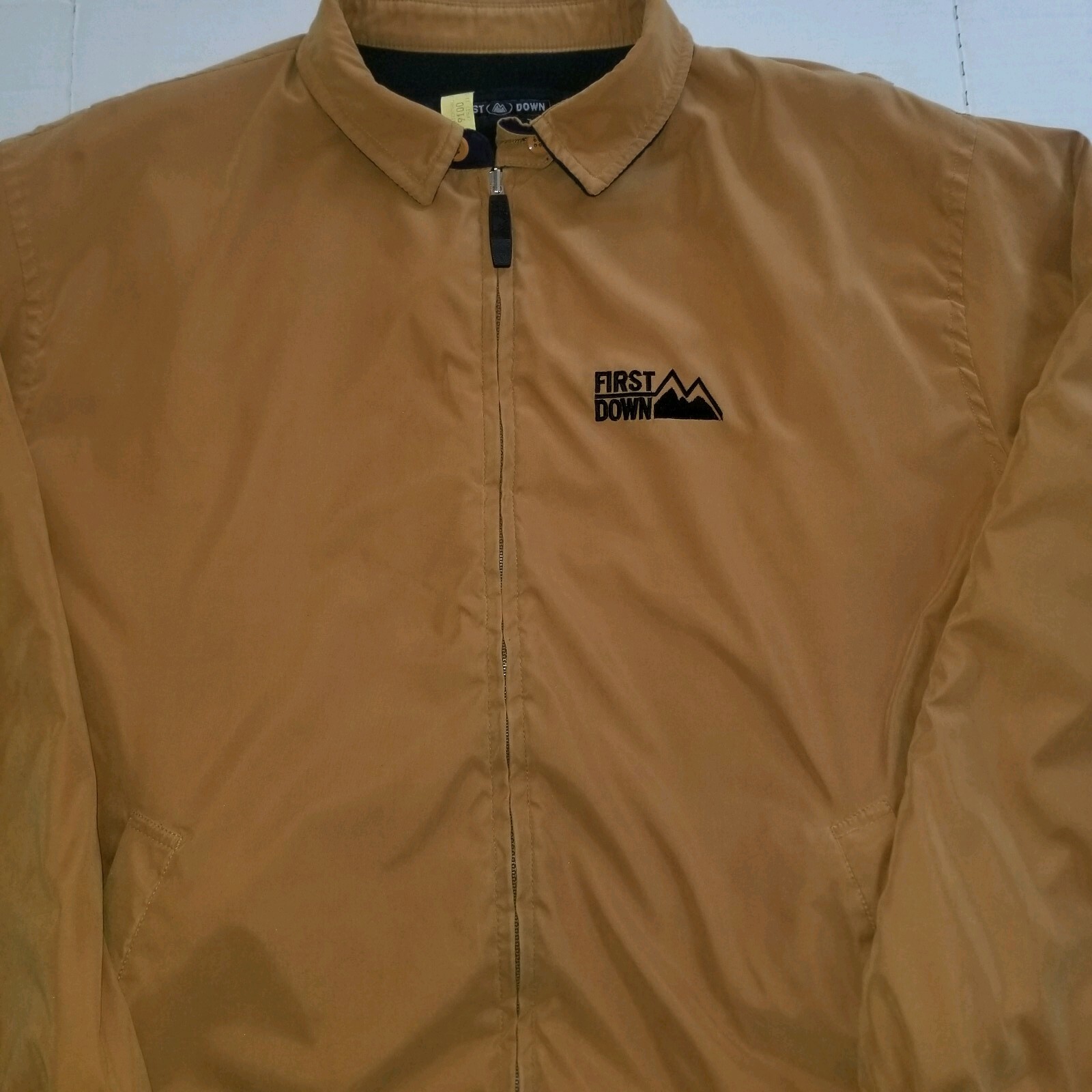 Vintage Mens First Down Coat Jacket Brown Green Fleece Size XXL Reversible image 2